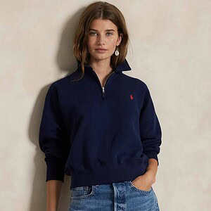 HALF-ZIP SWEATSHIRT | NAVY BLUE