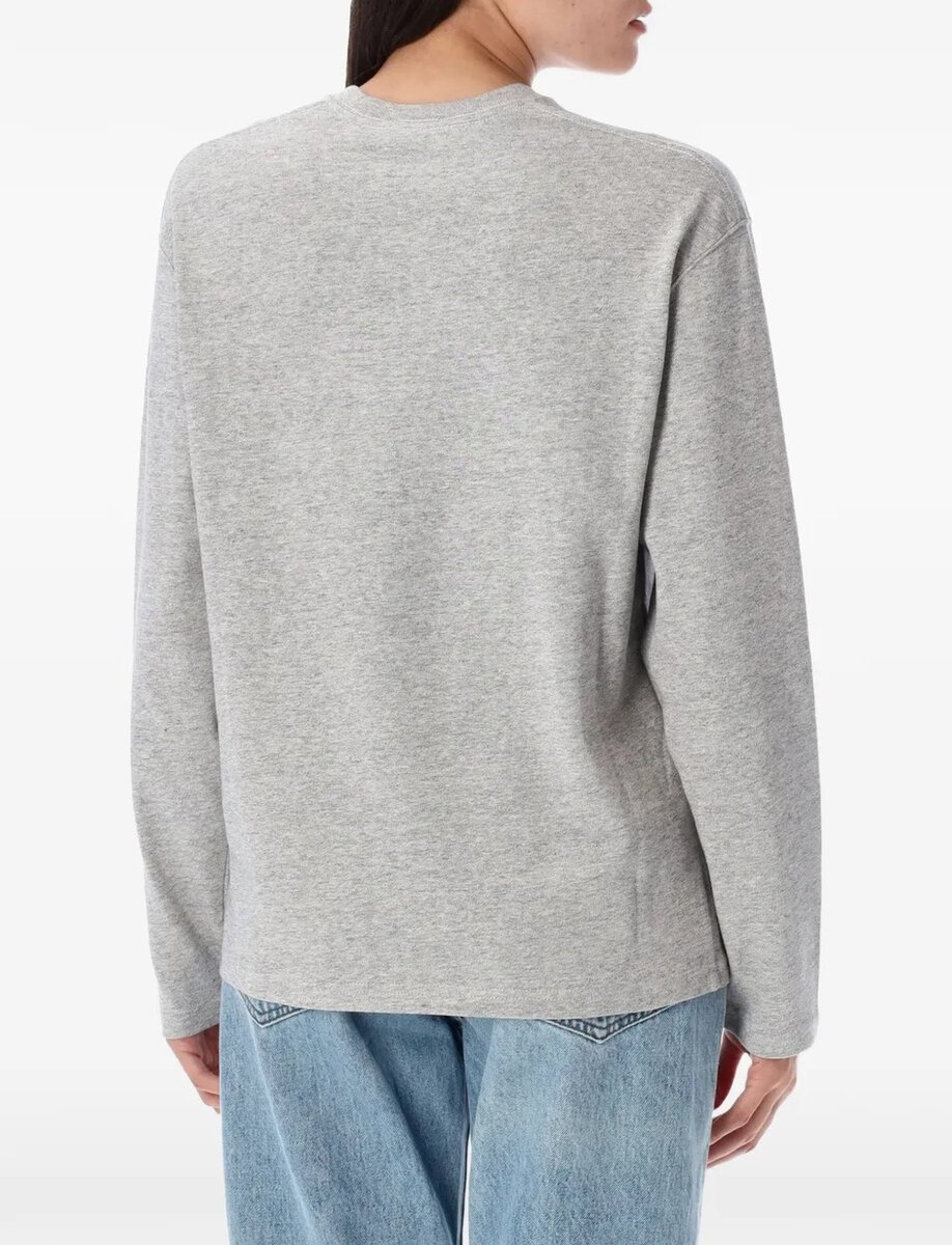 LONG-SLEEVE T-SHIRT | GREY – תמונה 2