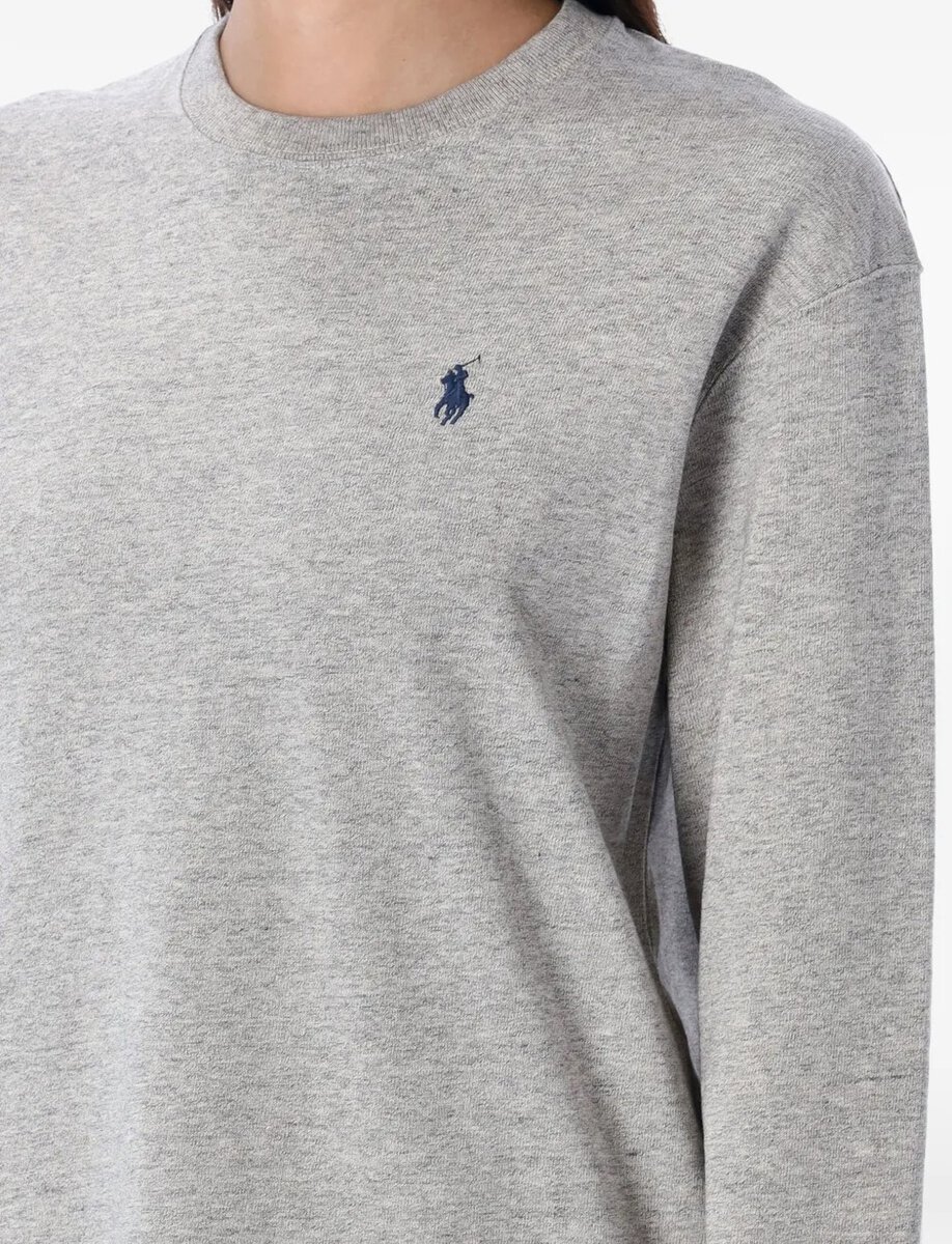 LONG-SLEEVE T-SHIRT | GREY – תמונה 3