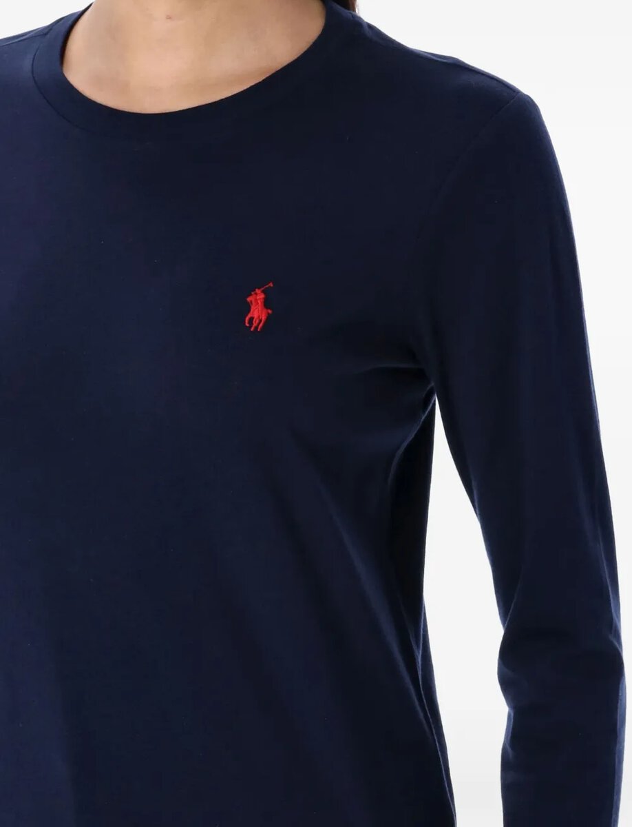 LONG-SLEEVE T-SHIRT | NAVY – תמונה 3