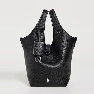 SHINY DRUM PEBBLE CROSSBODY BAG | BLACK