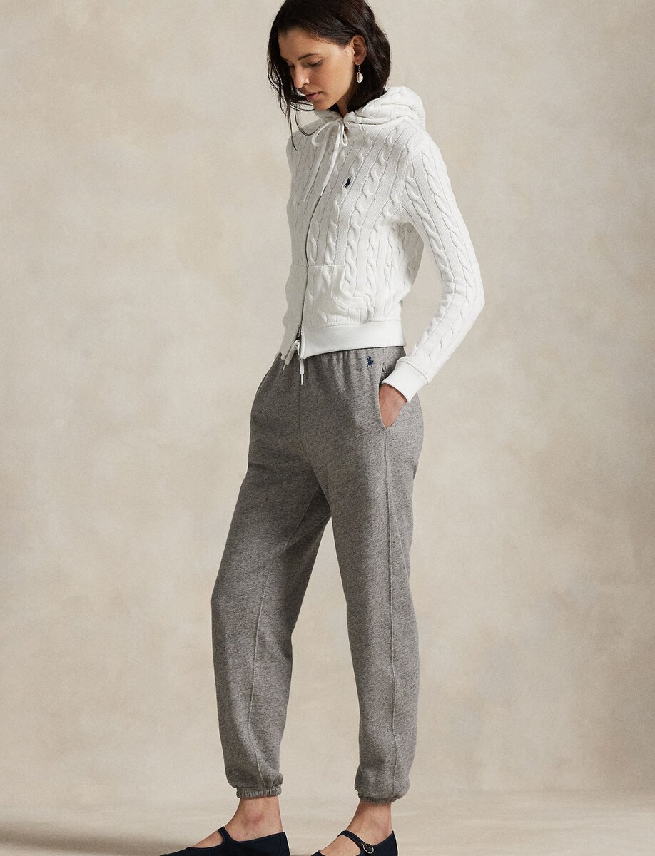FLEECE SWEATPANT | DARK VINTAGE HEATHER – תמונה 2