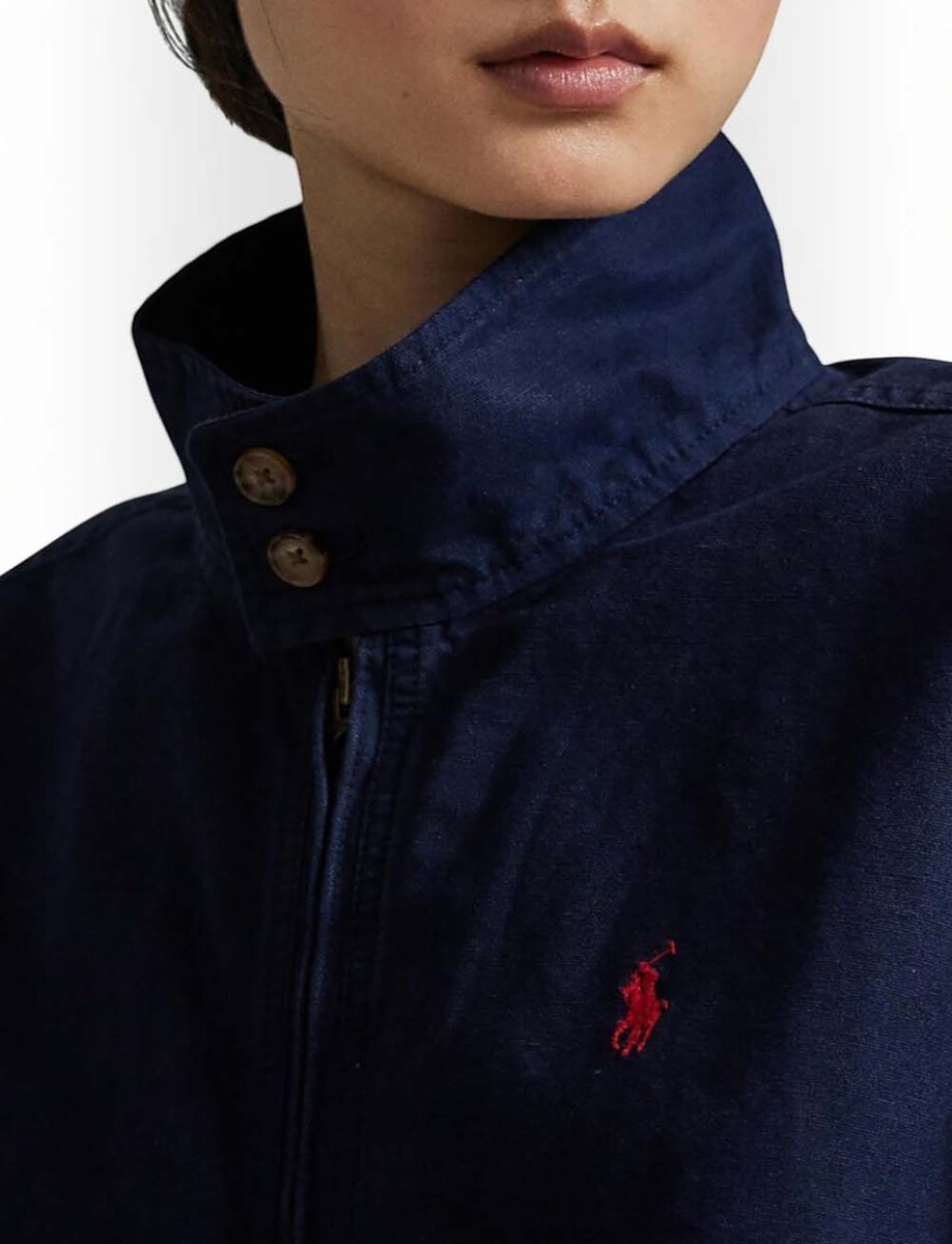 COTTON CANVAS JACKET | BLUE – תמונה 4