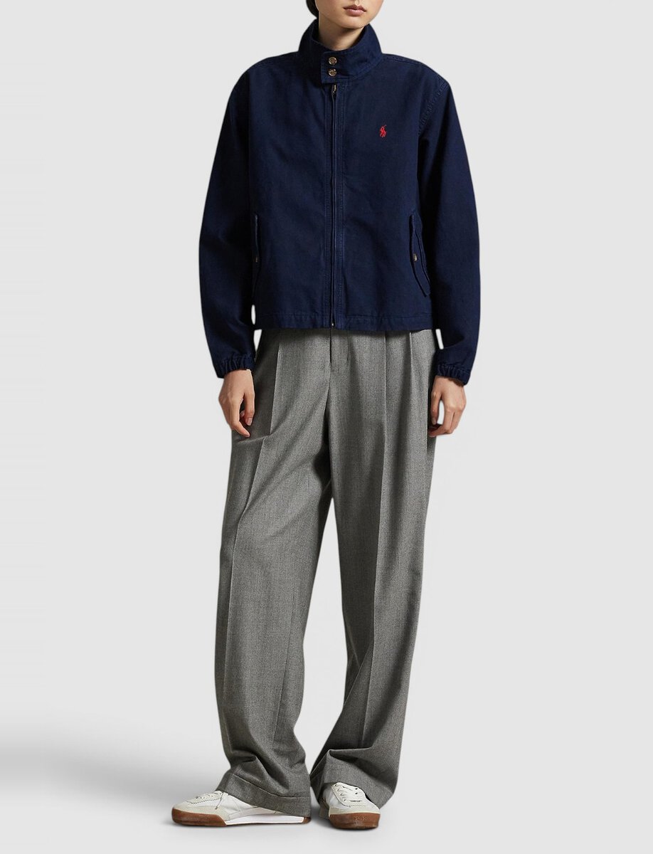 COTTON CANVAS JACKET | BLUE – תמונה 5