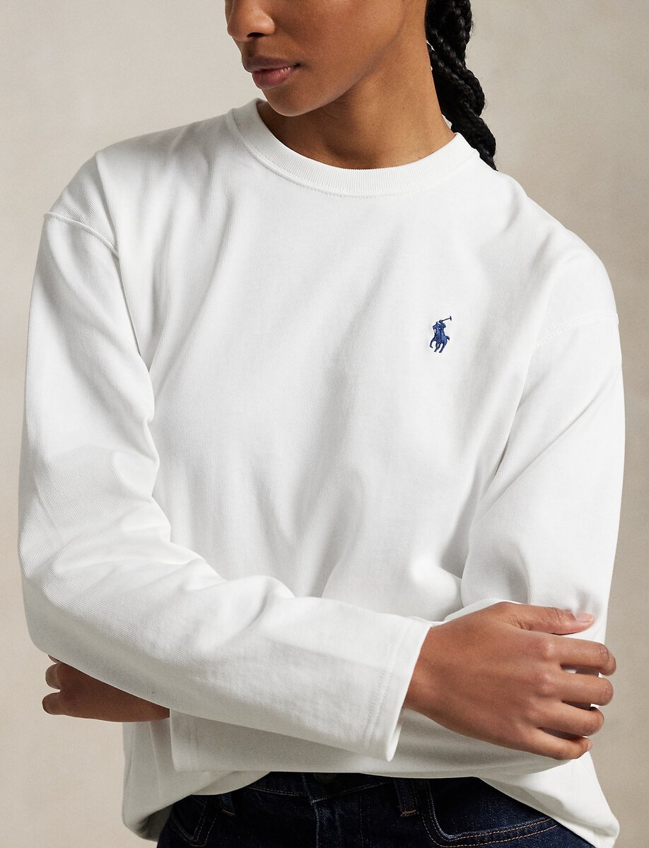 LONG-SLEEVE T-SHIRT | WHITE – תמונה 5