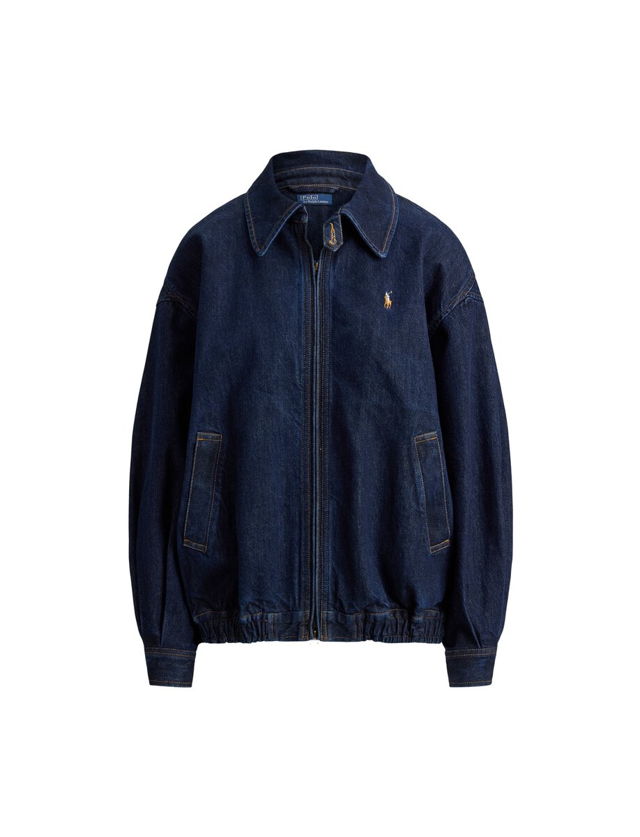 DENIM BUBBLE ZIP JACKET | DAYTEN WASH