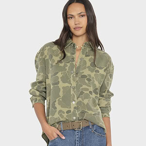 GIA SHIRT | CAMO GREEN