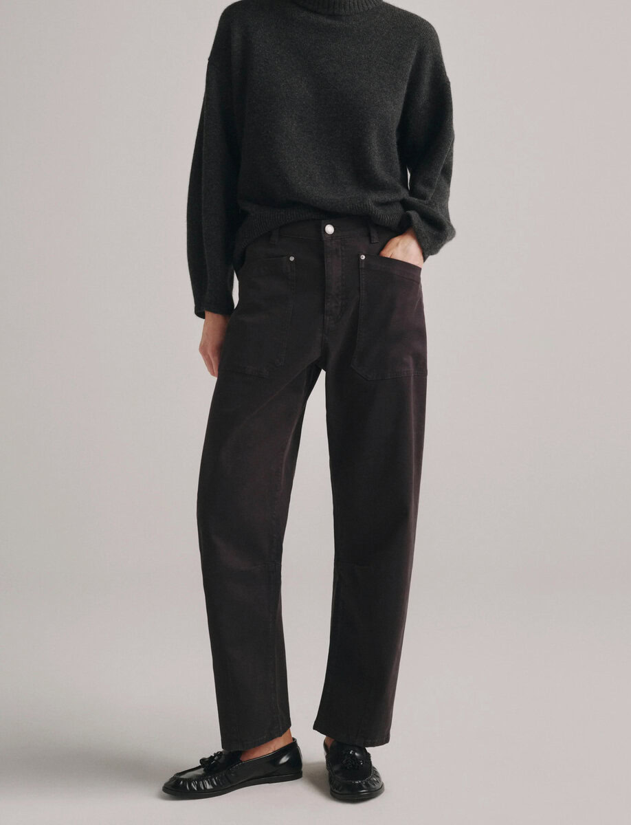BILIE EASY BARREL PANTS | DARK CINDER