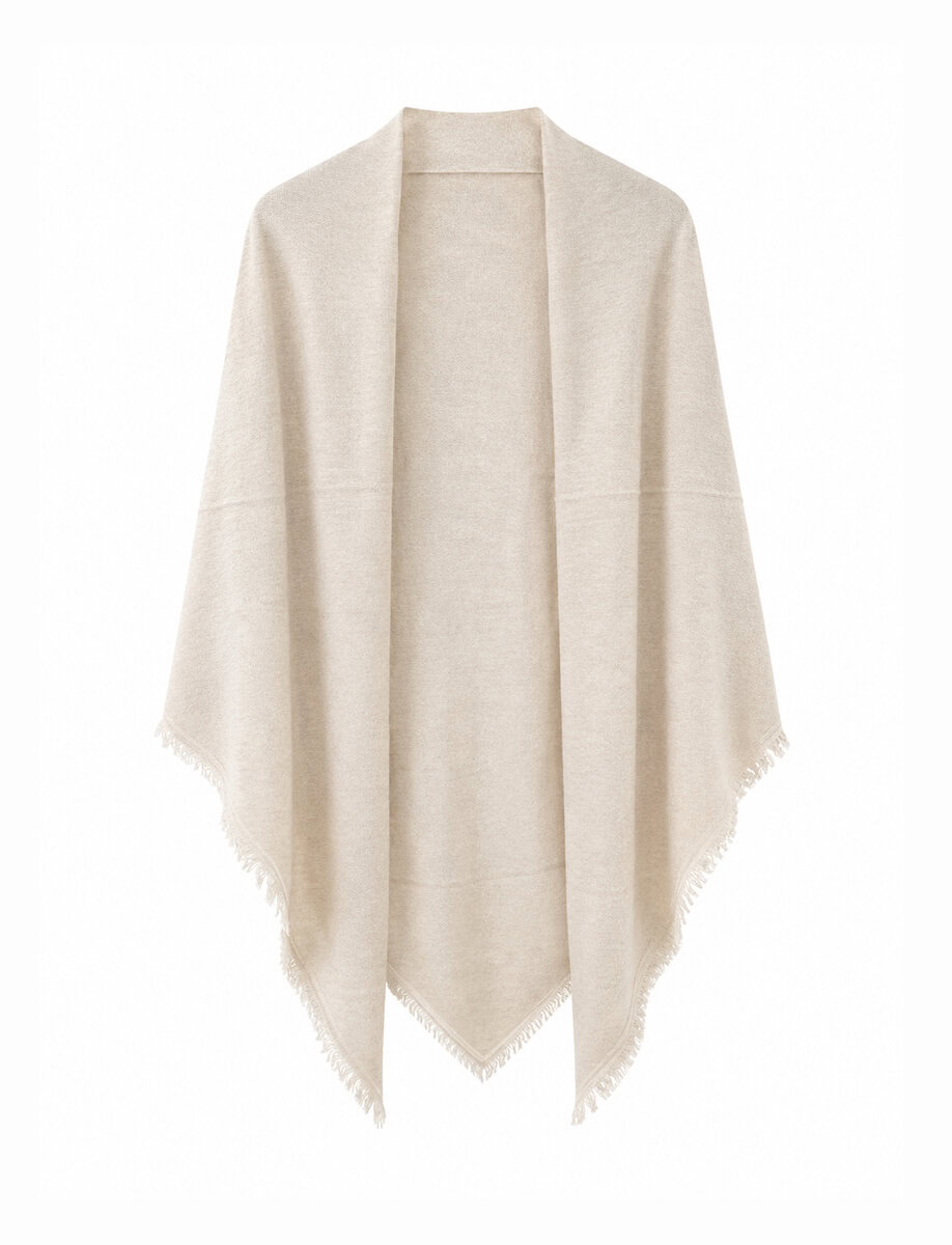 CASHMERE SCARF | RAW WHITE