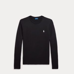 LONG-SLEEVE CREWNECK T-SHIRT | BLACK
