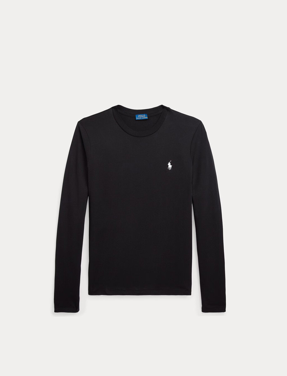 Long-Sleeve Jersey Crewneck T-Shirt