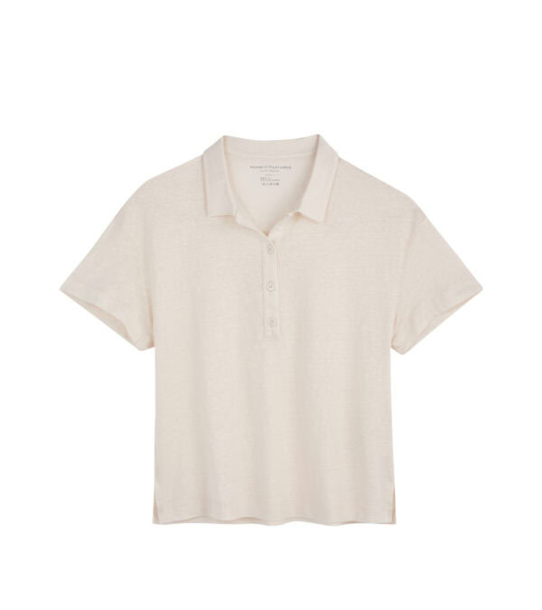 SHORT SLEEVE LINEN POLO