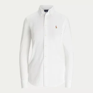 KNIT COTTON OXFORD SHIRT