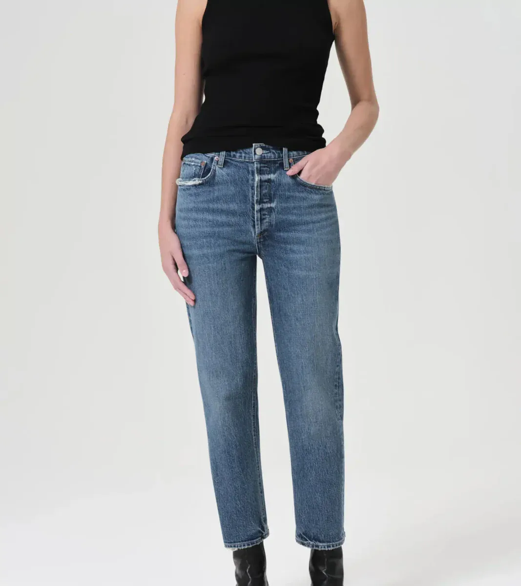 RILEY CROP HIGH RISE STRAIGHT