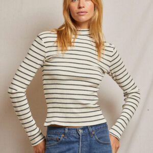 LAURYN RIB MOCK NECK
