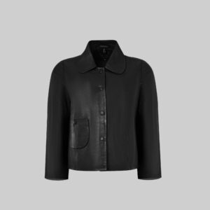 MARLEY COMFORT FIT LEATHER JACKET | BLACK