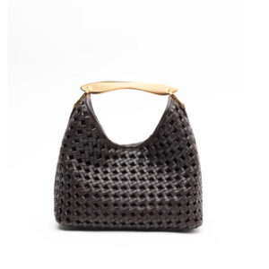 SMALL BOOMERANG WOVEN LEATHER