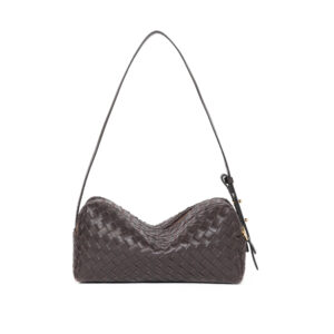 TROUSSE WOVEN LEATHER | BROWN