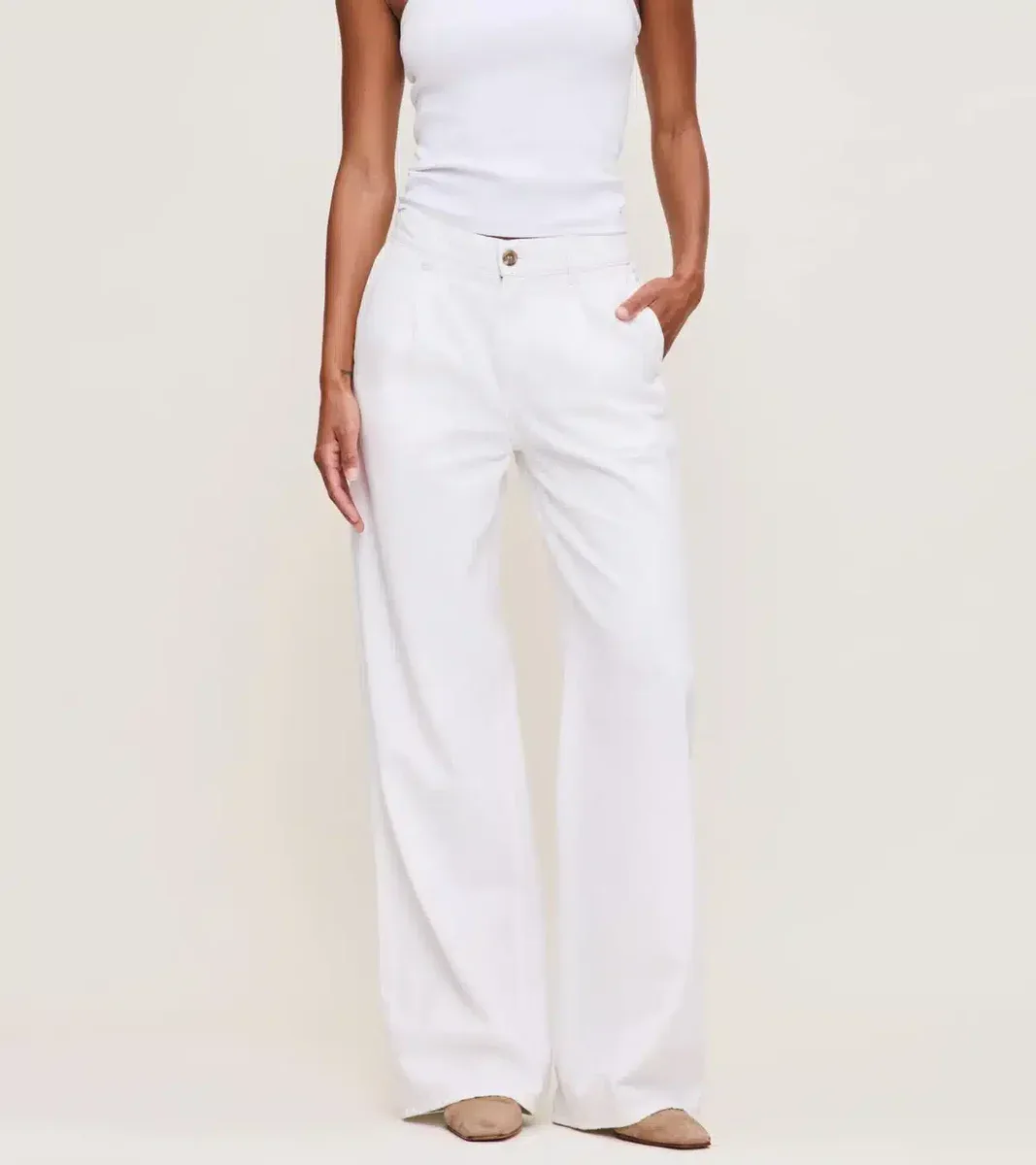 ISABEL WIDE LEG MID RISE JEANS