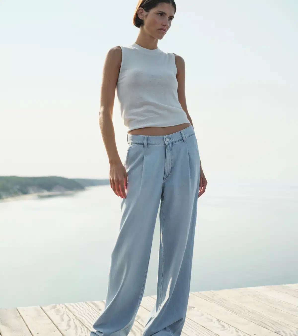ISABEL WIDE LEG MID RISE JEANS