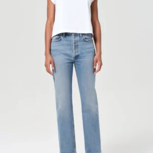 PINCH WAIST 90'S HIGH RISE STRAIGHT | STAGE