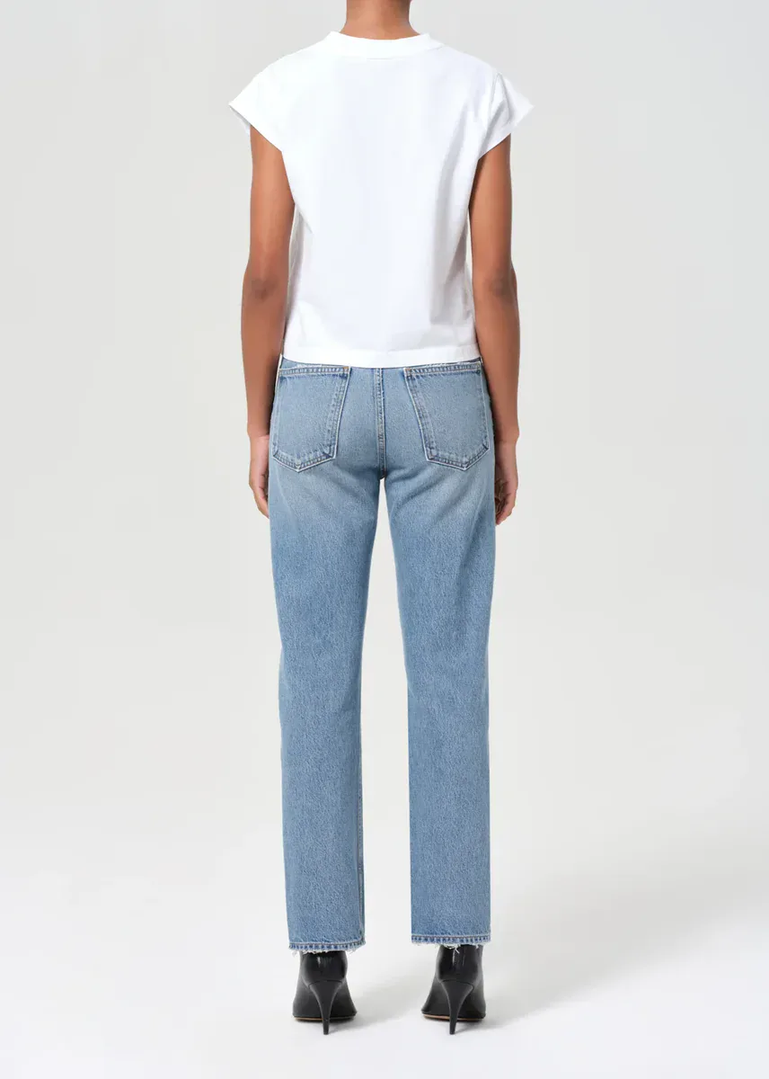 PINCH WAIST 90'S HIGH RISE STRAIGHT – תמונה 5