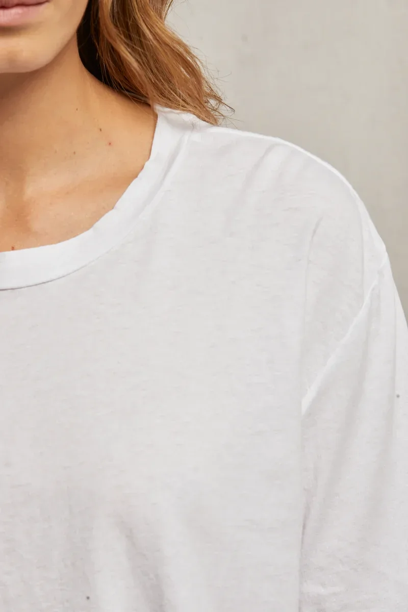 AXEL COTTON BOXY LONG SLEEVE CREW TEE – תמונה 3