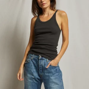 ANNIE RECYCLED COTTON RIBBED TANK
