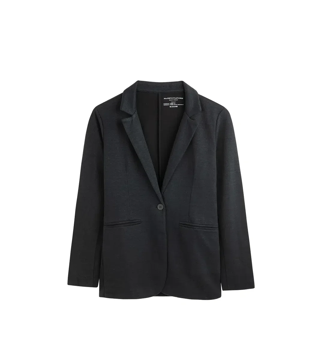 JACKET PIPED POCKETS