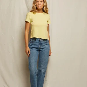 LISA RECYCLED COTTON FITTED TEE