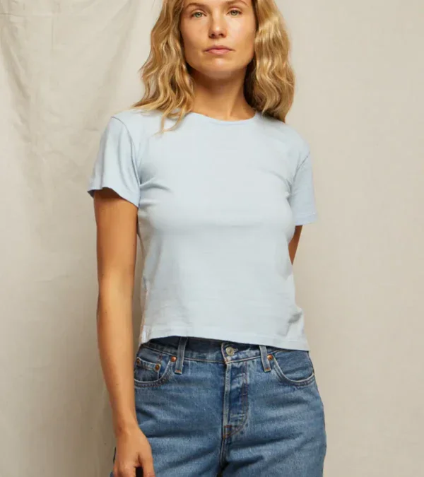 LISA RECYCLED COTTON FITTED TEE