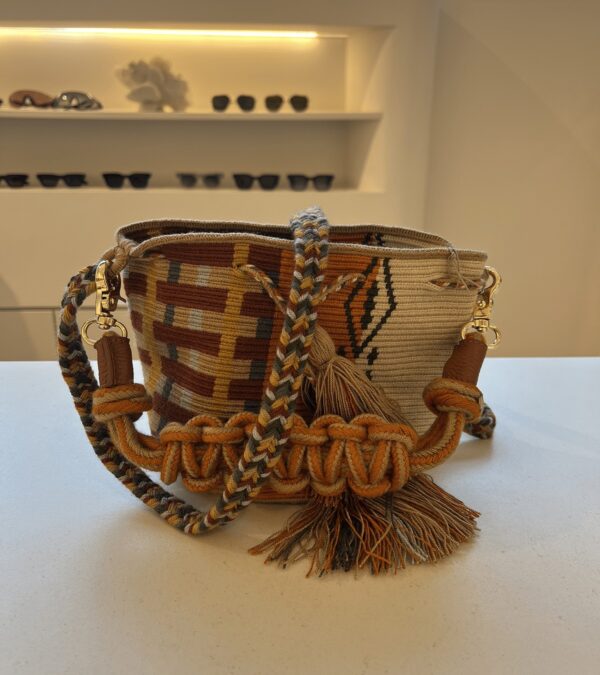 CROSSBODY BAG M WITH MACRAME HANDLE