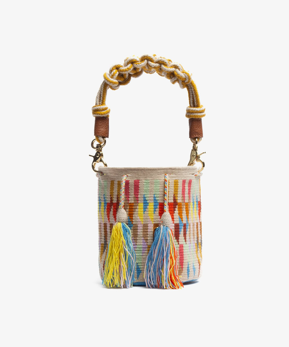 CROSSBODY BAG M WITH MACRAME HANDLE