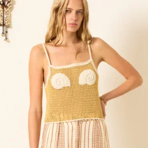 ELIDE NAUTILUS CROCHET TOP