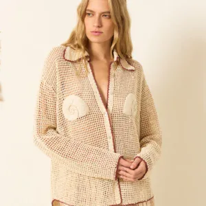 EMERY NAUTILUS CROCHET SHIRT