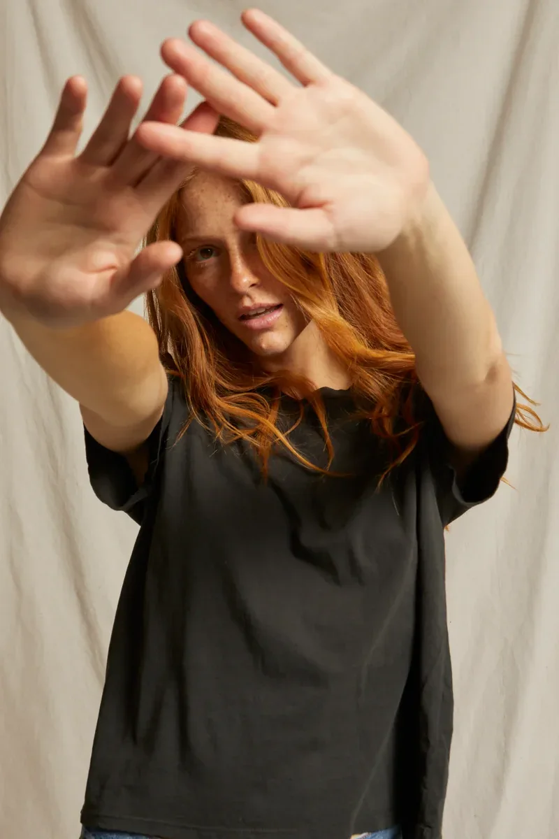 HARLEY COTTON BOXY CREW TEE – תמונה 52