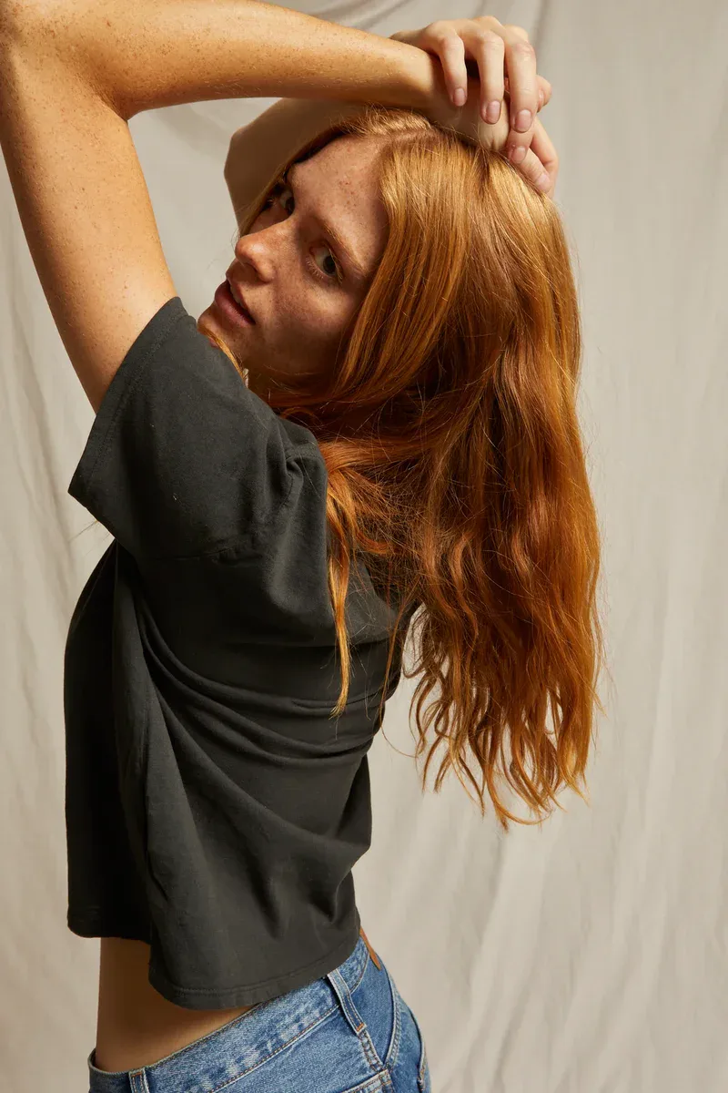 HARLEY COTTON BOXY CREW TEE – תמונה 53