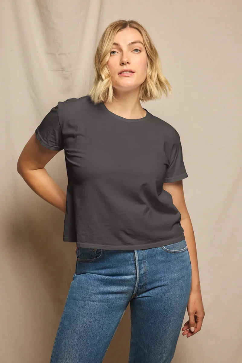 HARLEY COTTON BOXY CREW TEE – תמונה 55