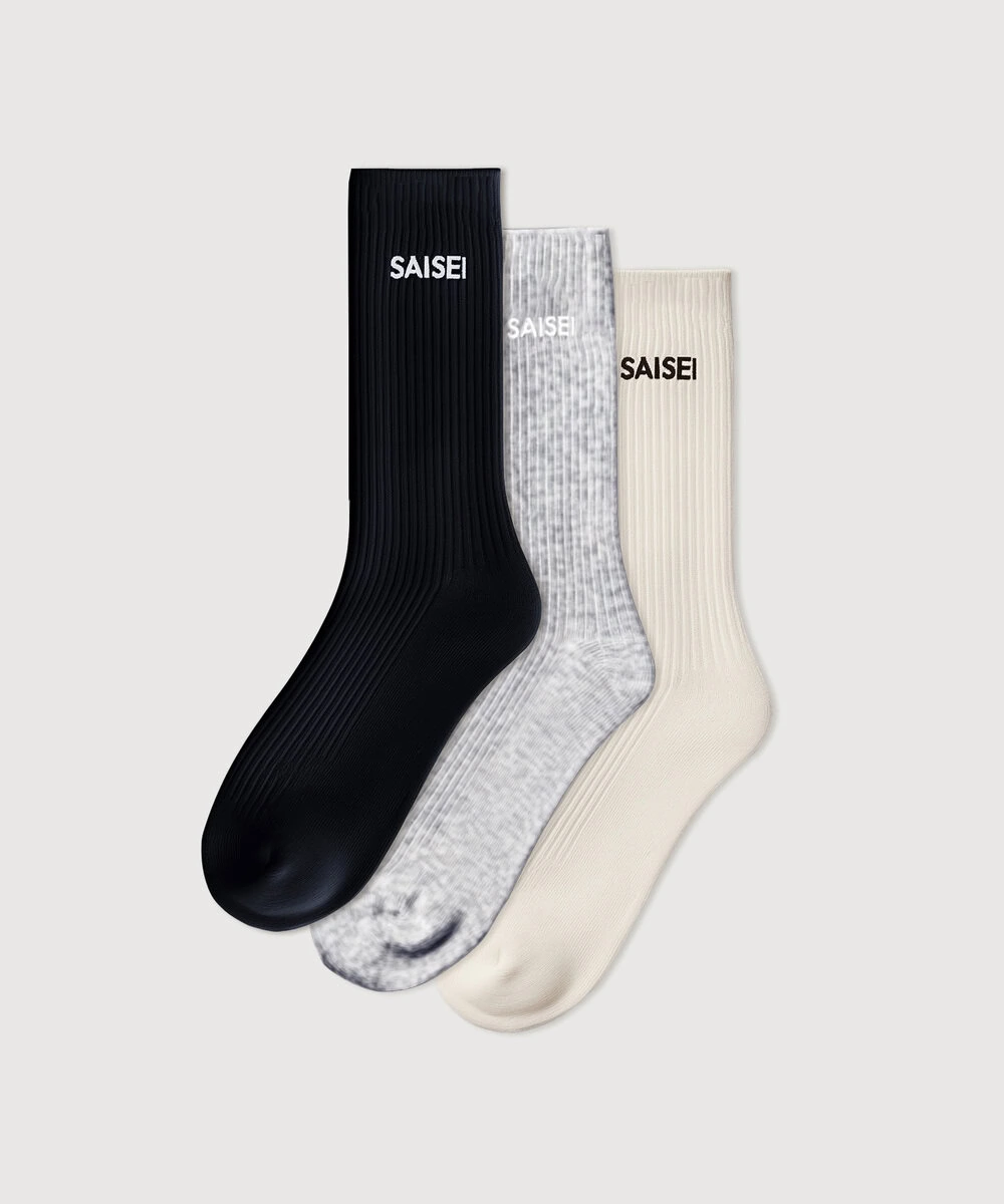 SOFT RIB SOCKS - 3 PACK